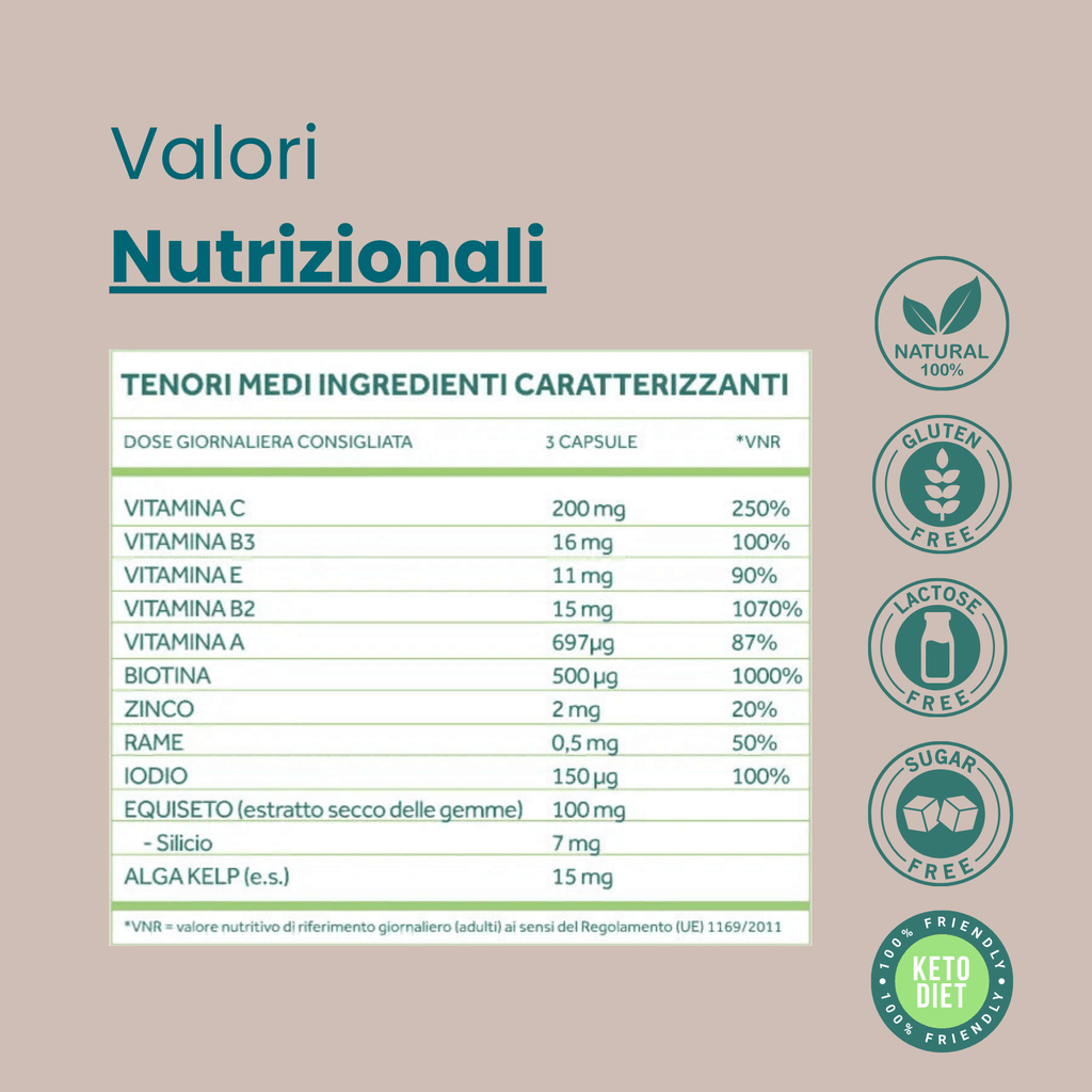 integratore naturale pelle unghie capelli