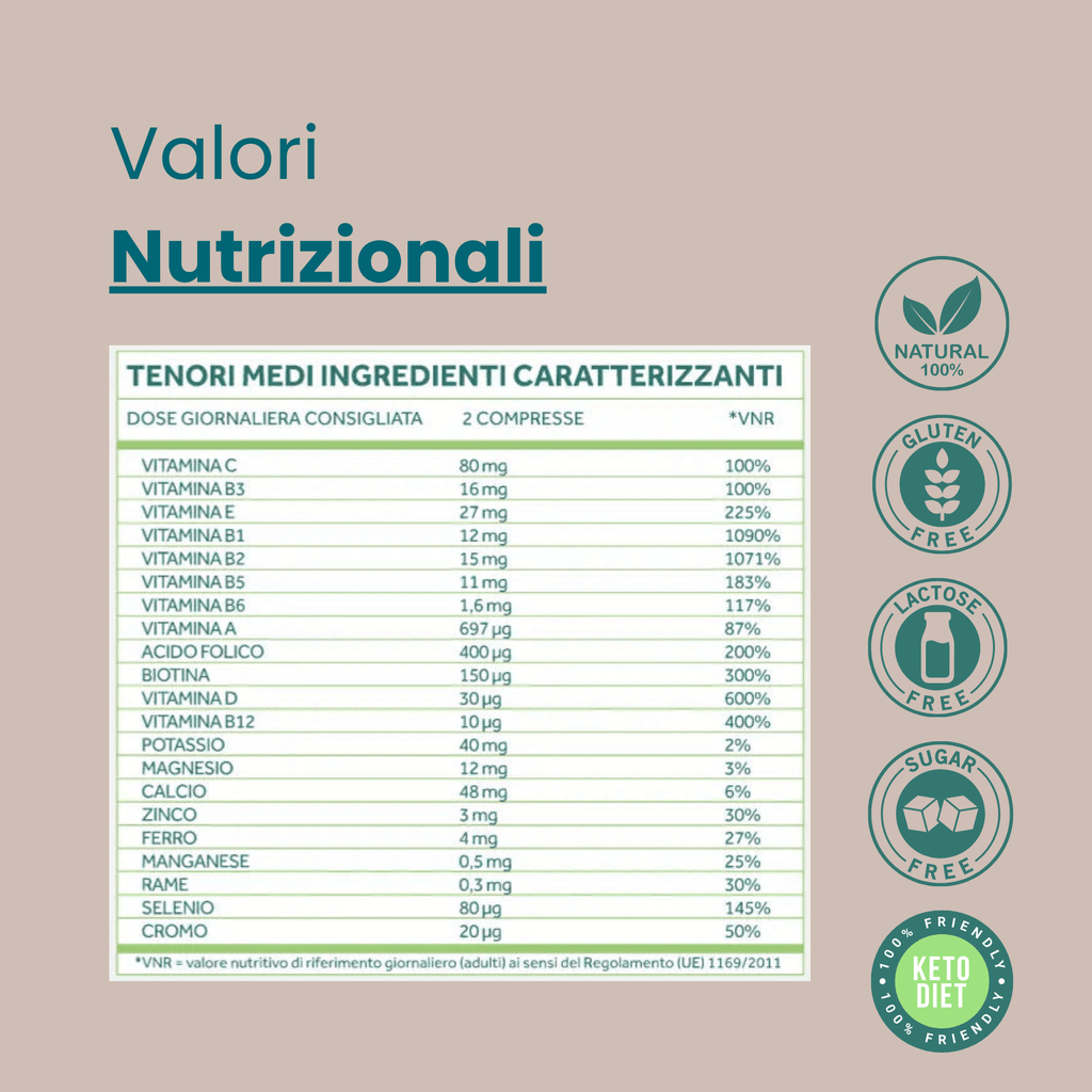 integratore alimentare con vitamine