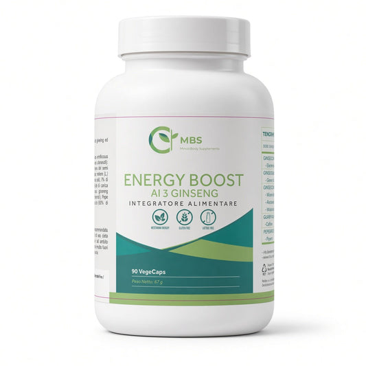 ENERGY BOOST Integratore per la Stanchezza Fisica e Mentale - MBS Longevity Supplements - energy boost